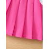 imageVerdusa Toddler Girls Elastic Waist Short A Line Skater Pleated SkirtHot Pink