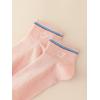 imageVerdusa Womens 5 Pairs Flower Embroidery Toe seamed Soft Crew Socks5 Packs Smily Print