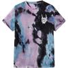 imageVerdusa Mens Tie Dye Short Sleeve Round Neck Graphic Tee TopsBlack Purple