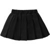 imageVerdusa Toddler Girls Elastic Waist Short A Line Skater Pleated SkirtBlack