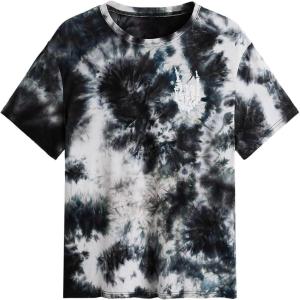imageVerdusa Mens Tie Dye Short Sleeve Round Neck Graphic Tee TopsBlack