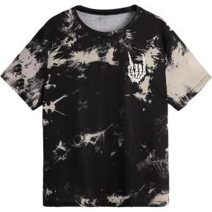 imageVerdusa Mens Tie Dye Short Sleeve Round Neck Graphic Tee TopsMulticolor