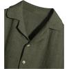 imageVerdusa Boys 2 Piece Outfits Linen Set Button Up Matching Set Short Sleeve Shirt and Drawstring Waist Vacation Pants SetArmy Green