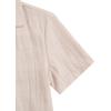 imageVerdusa Boys 2 Piece Outfits Linen Set Button Up Matching Set Short Sleeve Shirt and Drawstring Waist Vacation Pants SetBeige