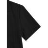 imageVerdusa Boys 2 Piece Outfits Linen Set Button Up Matching Set Short Sleeve Shirt and Drawstring Waist Vacation Pants SetBlack