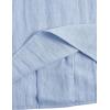 imageVerdusa Boys 2 Piece Outfits Linen Set Button Up Matching Set Short Sleeve Shirt and Drawstring Waist Vacation Pants SetBlue