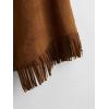 imageVerdusa Girls Faux Suede Tassel Vest 70s Hippie Cardigan Cowgirl Fringe JacketBrown