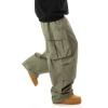 imageVerdusa Mens Drawstring Waist Pocket Side Loose Cargo Pants Baggy JoggersArmy Green