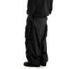 imageVerdusa Mens Drawstring Waist Pocket Side Loose Cargo Pants Baggy JoggersBlack