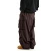 imageVerdusa Mens Drawstring Waist Pocket Side Loose Cargo Pants Baggy JoggersCoffee Brown