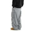 imageVerdusa Mens Drawstring Waist Pocket Side Loose Cargo Pants Baggy JoggersGrey