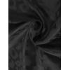 imageVerdusa Mens Satin Button Down Lapel Collar Leopard Print Short Sleeve ShirtBlack