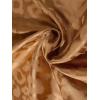 imageVerdusa Mens Satin Button Down Lapel Collar Leopard Print Short Sleeve ShirtBrown