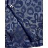 imageVerdusa Mens Satin Button Down Lapel Collar Leopard Print Short Sleeve ShirtRoyal Blue