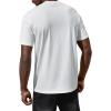imageVerdusa Mens Short Sleeve Basic T Shirt Casual Round Neck Ribbed Tee TopWhite