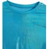 imageVerdusa Toddler Girls Metallic Drop Shoulder Short Sleeve Round Neck Crop Tee TopBlue