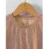 imageVerdusa Toddler Girls Metallic Drop Shoulder Short Sleeve Round Neck Crop Tee TopGold