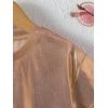 imageVerdusa Toddler Girls Metallic Drop Shoulder Short Sleeve Round Neck Crop Tee TopGold