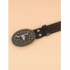 imageVerdusa Womens Vintage Western Leather Buckle BeltCoffee Brown
