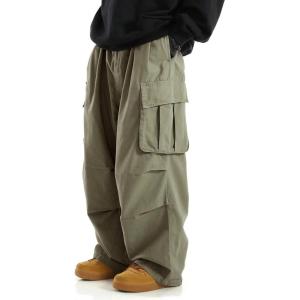 imageVerdusa Mens Drawstring Waist Pocket Side Loose Cargo Pants Baggy JoggersArmy Green