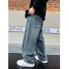 imageVerdusa Boys Casual Straight Leg Baggy Jeans Elastic Waist Loose Denim Pants with PocketsBlue