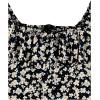 imageVerdusa Girls Floral Print Puff Sleeve Square Neck Shirred Swing A Line DressBlack