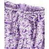 imageVerdusa Girls Floral Print Puff Sleeve Square Neck Shirred Swing A Line DressPurple