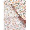 imageVerdusa Girls Floral Print Puff Sleeve Square Neck Shirred Swing A Line DressWhite