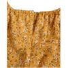imageVerdusa Girls Floral Print Puff Sleeve Square Neck Shirred Swing A Line DressYellow