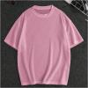 imageVerdusa Mens Fashion T Shirts Short Half Sleeve Athletic Workout Oversized Loose Pullover Tee TopPink
