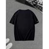 imageVerdusa Mens Graphic Tees Letter Print Short Sleeve Classic Tops Crewneck Casual T ShirtBlack