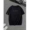 imageVerdusa Mens Graphic Tees Letter Print Short Sleeve Classic Tops Crewneck Casual T ShirtBlack