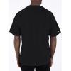 imageVerdusa Mens Graphic Tees Letter Print Short Sleeve Classic Tops Crewneck Casual T ShirtBlack