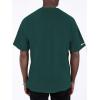 imageVerdusa Mens Graphic Tees Letter Print Short Sleeve Classic Tops Crewneck Casual T ShirtDark Green