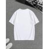 imageVerdusa Mens Graphic Tees Letter Print Short Sleeve Classic Tops Crewneck Casual T ShirtWhite