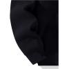imageVerdusa Mens Quarter Zip Pullover Hoodies Long Sleeve Drop Shoulder Sweatshirt Casual PulloverBlack