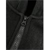 imageVerdusa Mens Quarter Zip Pullover Hoodies Long Sleeve Drop Shoulder Sweatshirt Casual PulloverBlack