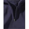 imageVerdusa Mens Quarter Zip Pullover Hoodies Long Sleeve Drop Shoulder Sweatshirt Casual PulloverBlue