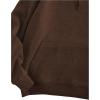 imageVerdusa Mens Quarter Zip Pullover Hoodies Long Sleeve Drop Shoulder Sweatshirt Casual PulloverCoffee Brown