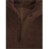 imageVerdusa Mens Quarter Zip Pullover Hoodies Long Sleeve Drop Shoulder Sweatshirt Casual PulloverCoffee Brown
