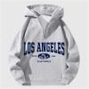 imageVerdusa Mens Quarter Zip Pullover Hoodies Long Sleeve Drop Shoulder Sweatshirt Casual PulloverGraphic Grey