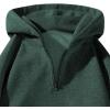 imageVerdusa Mens Quarter Zip Pullover Hoodies Long Sleeve Drop Shoulder Sweatshirt Casual PulloverGreen