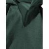 imageVerdusa Mens Quarter Zip Pullover Hoodies Long Sleeve Drop Shoulder Sweatshirt Casual PulloverGreen