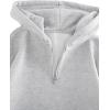 imageVerdusa Mens Quarter Zip Pullover Hoodies Long Sleeve Drop Shoulder Sweatshirt Casual PulloverGrey