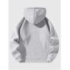 imageVerdusa Mens Quarter Zip Pullover Hoodies Long Sleeve Drop Shoulder Sweatshirt Casual PulloverLetter Grey