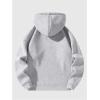 imageVerdusa Mens Quarter Zip Pullover Hoodies Long Sleeve Drop Shoulder Sweatshirt Casual PulloverLight Grey