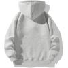 imageVerdusa Mens Quarter Zip Pullover Hoodies Long Sleeve Drop Shoulder Sweatshirt Casual PulloverWhite