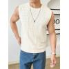 imageVerdusa Mens Sleeveless Round Neck Knit Tank Top Casual Sweater VestBeige