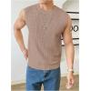 imageVerdusa Mens Sleeveless Round Neck Knit Tank Top Casual Sweater VestKhaki