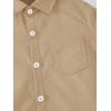 imageVerdusa Toddler Boys Casual Pocket Front Short Sleeve Button Down Shirt TopKhaki